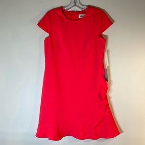 NWT. Eliza J Ruffle Dress. 6P.